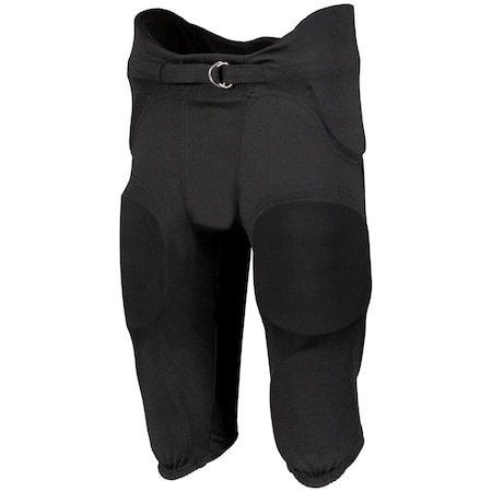 Russell Russell F25PFW.BLK.L Youth Integrated 7 Piece Pad Pant; Black - Large F25PFW.BLK.L